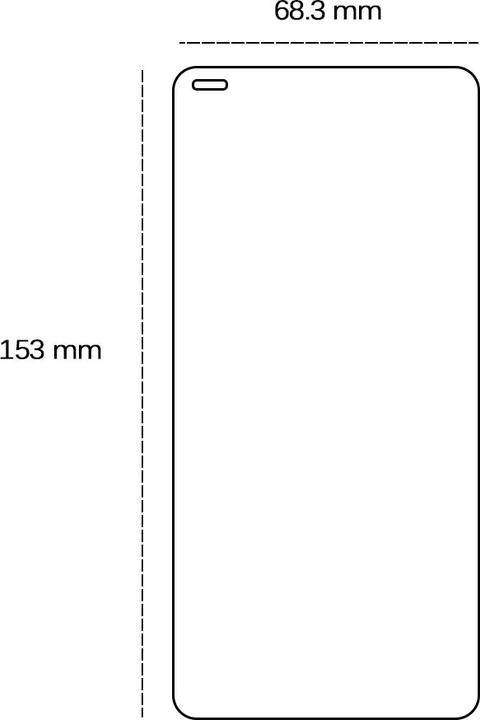 Actual product image OEM Tempered glass 2,5D for Oppo Reno 4 Lite (Oppo Reno 4 Lite)