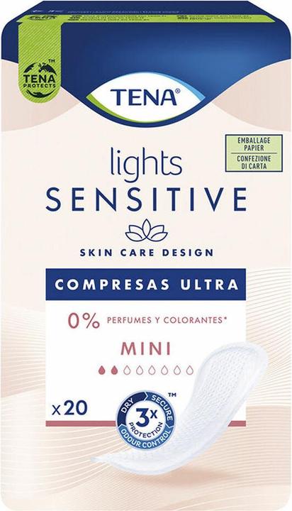 Produktbild Tena Normal-Binden Lights Sensitive Mini 20 Stück (20 x, Damenbinden)
