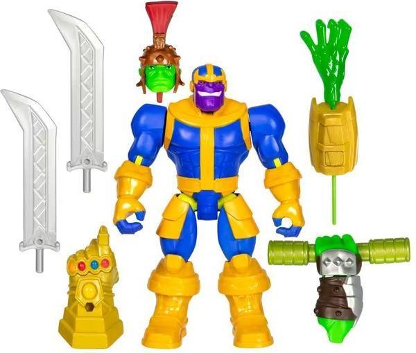 Produktbild Hasbro MixMashers Marvel Thanos individualisierbare Avengers Mix-And-Match Deluxe Action-Figur & Accessoire