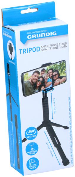 Grundig Tripod smartphone stand BLK