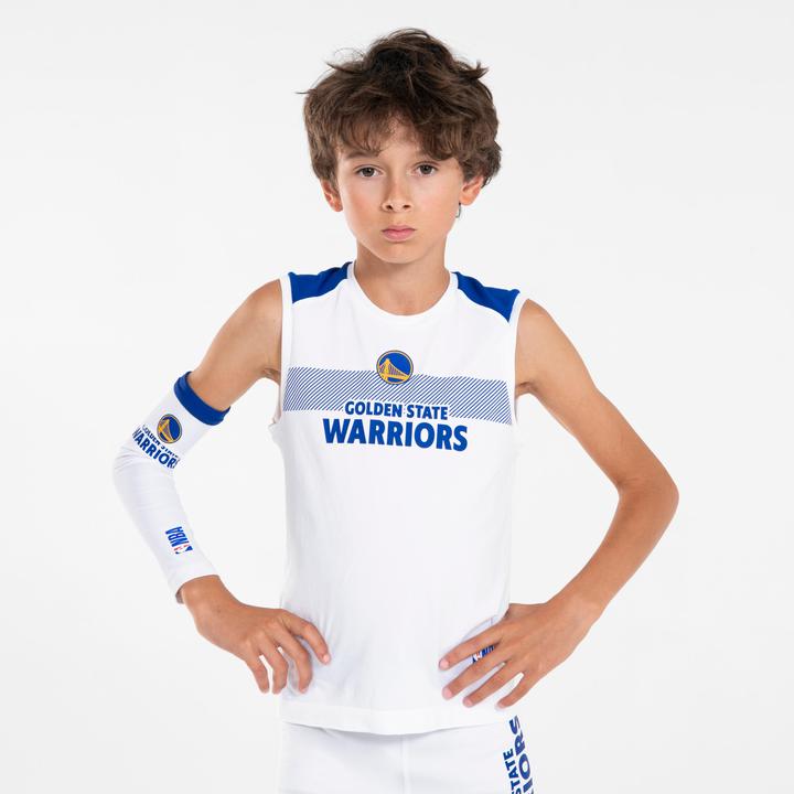 Immagine prodotto Tarmak Maglia base basket senza maniche da bambino 500 - NBA Golden State Warriors (12, 13, 14)