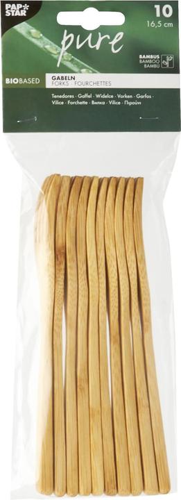 Actual product image Papstar Disposable fork Pure 10 pieces Brown (10 x)