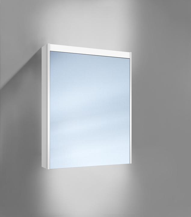 Produktbild Schneider O-LINE Spiegelschrank O12 60/1/LED, Doppelspiegeltüre wechselbar, 4000K, weiss