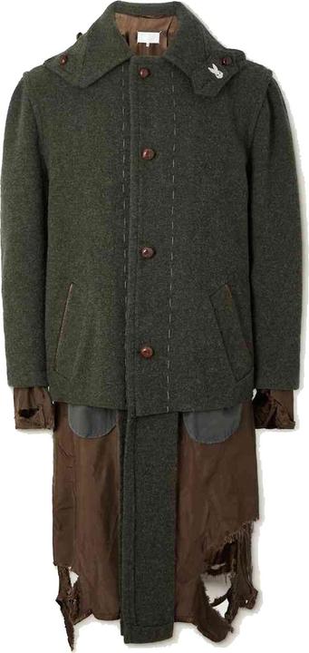 Maison Martin Margiela Maison Margiela Destroyed-Look Coat (46)