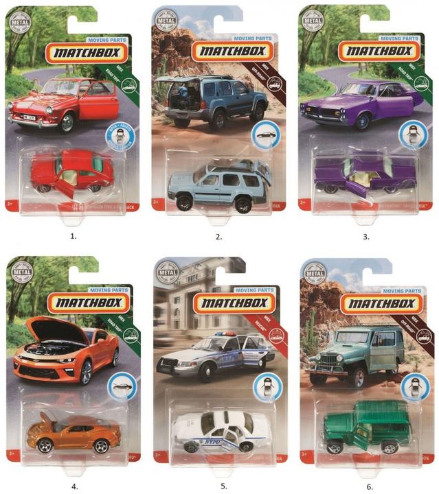 Actual product image Matchbox Cars with moving parts range