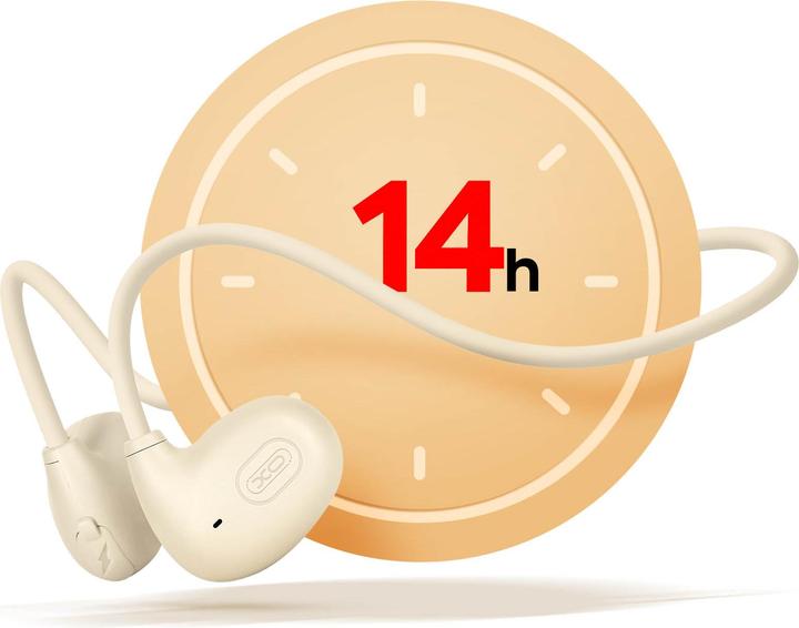 Actual product image xO Bluetooth earphones BS34 with bone conduction beige (14 h, Wireless)
