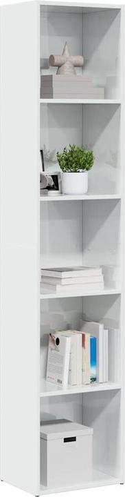 Produktbild VidaXL Bücherregal Hochglanz-Weiss 40x30x189 cm Holzwerkstoff (40 x 30 x 189 cm)