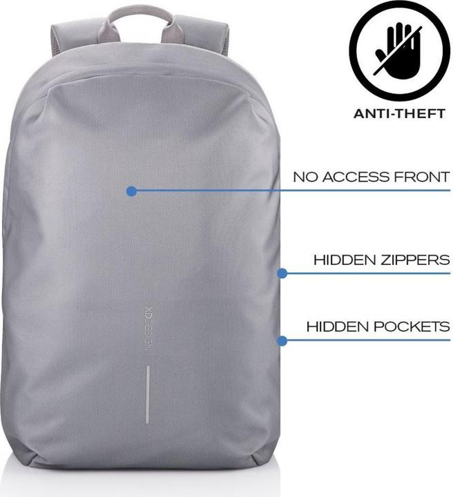 Produktbild XD Design XD-Design Bobby Soft Rucksack Lässiger Rucksack Grau Polyethylenterephthalat (16 l)