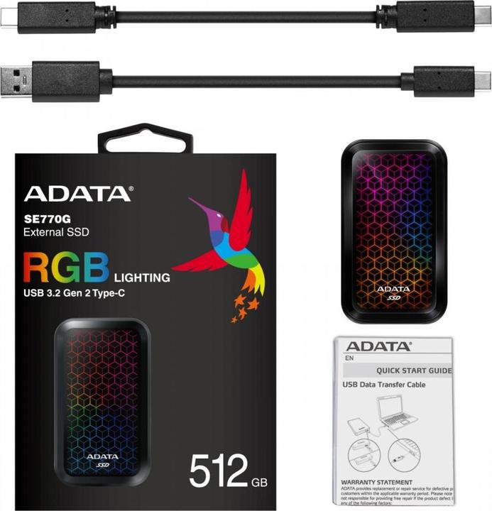 Produktbild Adata SE770G (512 GB)