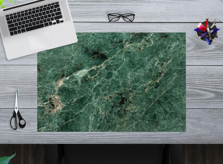 Actual product image CoverYourDesk Green marble natural (40 x 60 cm)
