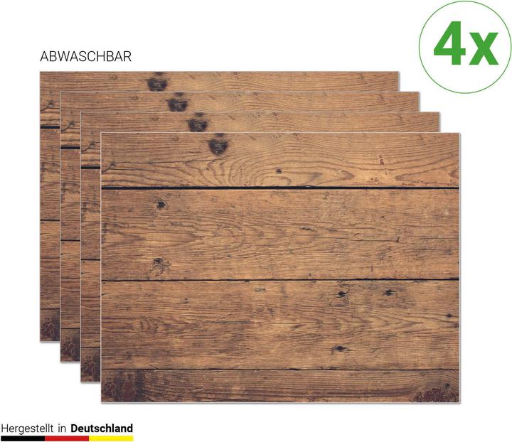 Produktbild CoverYourDesk Tischset Holzoptik braun