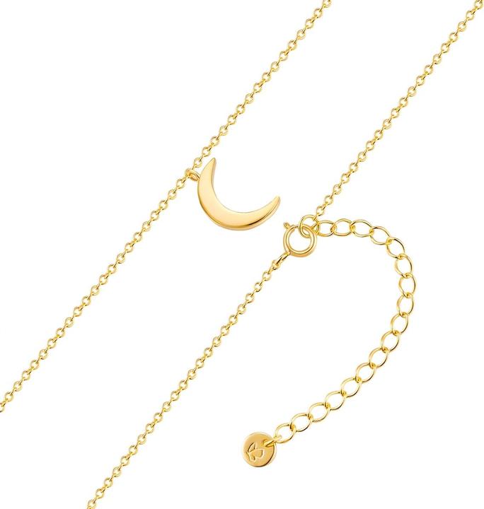 Actual product image Glanzstücke München Ladies chain moon sterling silver - 34448 (Sterling Silver, 40 - 45 cm)