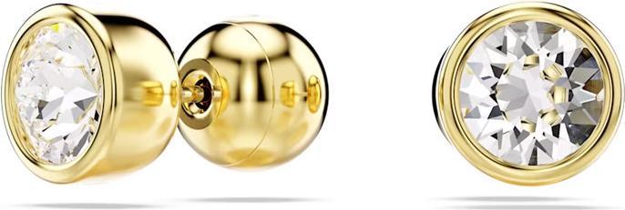 Produktbild Swarovski Imber Ohrstecker Rundschliff Weiss Gold (Swarovski Metall)