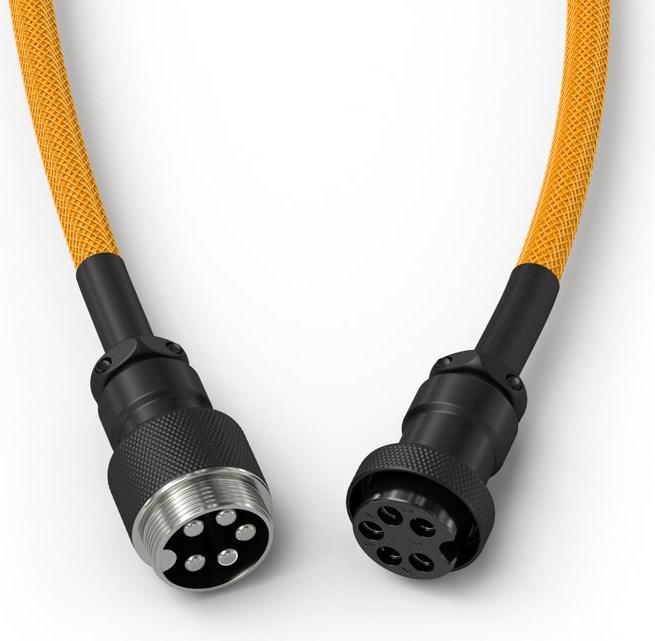 Image du produit Glorious PC Gaming Race Coiled Cable Glorious Gold, USB-C auf USB-A Spiralkabel