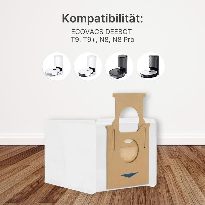 Produktbild Hermex Alternative Staubbeutel zu Ecovacs Deebot T9 T9+ N8 N8 Pro (4 x)