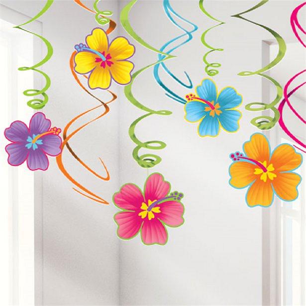 Actual product image Amscan Spiral Hawaii Decorations