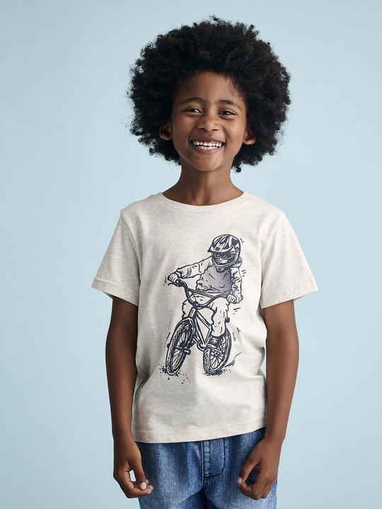 Actual product image Vertbaudet Jungen T-Shirt BASIC mit Print vorn (92)