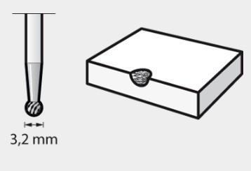 Produktbild Dremel Wolfram-Karbid-Fräser Ø 3,2 mm (1 Stück)