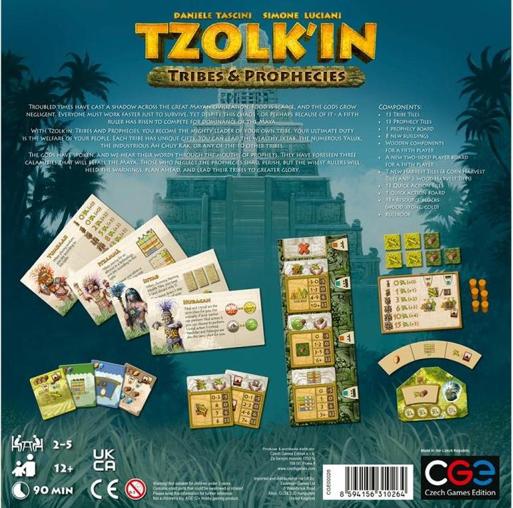 Immagine prodotto Czech games edition CZ111 - Tribù e Profezie - gioco da tavolo, per 2-6 giocatori, da 13 anni (espansione DE) (Tedesco)