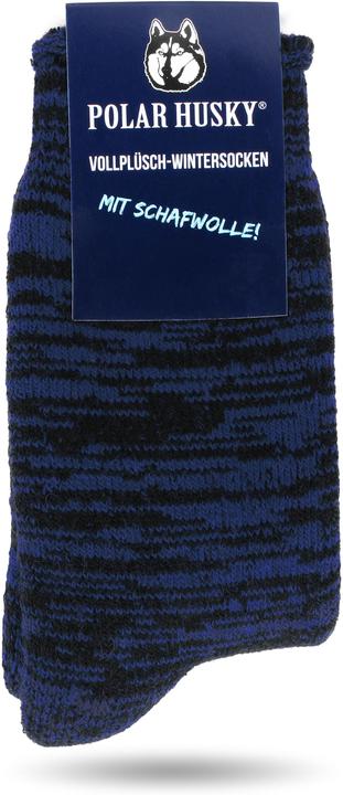 Immagine prodotto Polar Husky Farbige Vollplüsch-Socken mit Wolle (Confezione singola, 47 - 50)