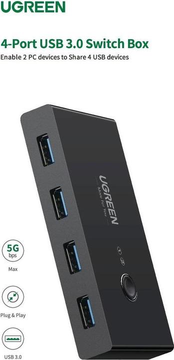Produktbild Ugreen 2 In 4 Out Sharing Switch Box