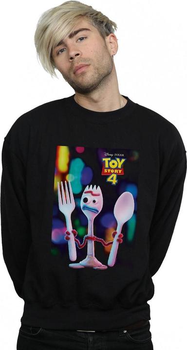 Actual product image Disney Mens Toy Story 4 Forky Poster Sweatshirt (M)