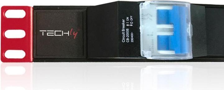Immagine prodotto Techly I-CASE STRIP-61UD Unità di distribuzione dell'alimentazione (PDU) 6 prese AC 1U alluminio (6 x, CEE 7/3, 3 m)