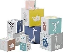 Image du produit Fresk 10 blocs d'empilage, Jungle Giraffe/ Cygne