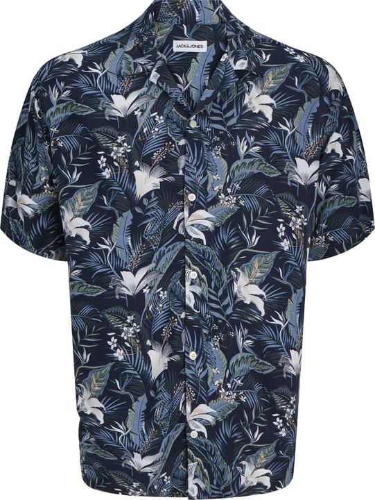 Jack & Jones Jjejeff Tropical Aop Resort Shirt Ss Sn
