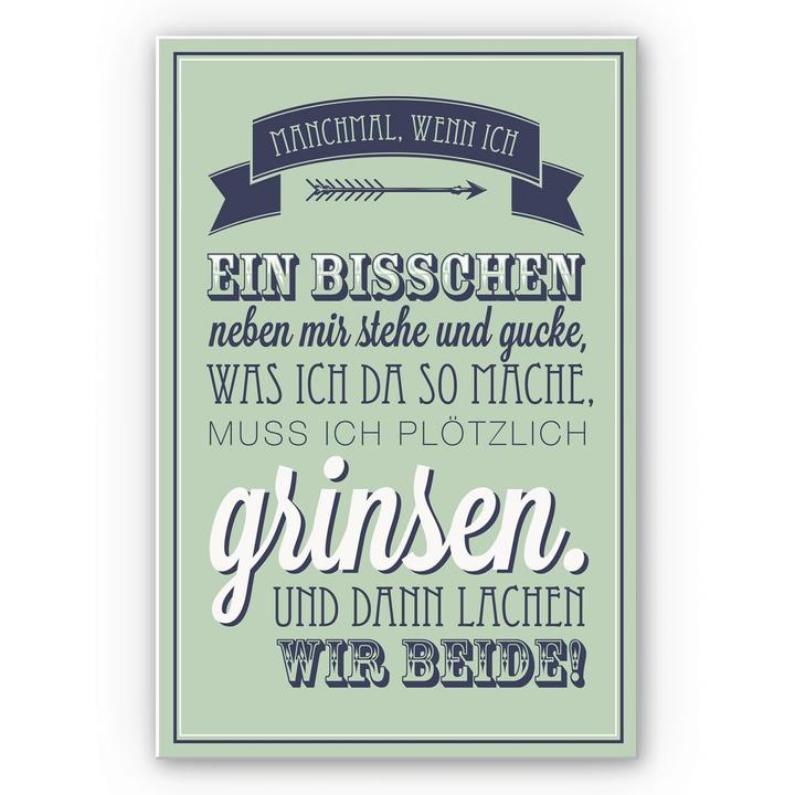 Produktbild Trenddeko Manchmal, wenn ich ein bisschen neben mir stehe... (70 x 100 cm)