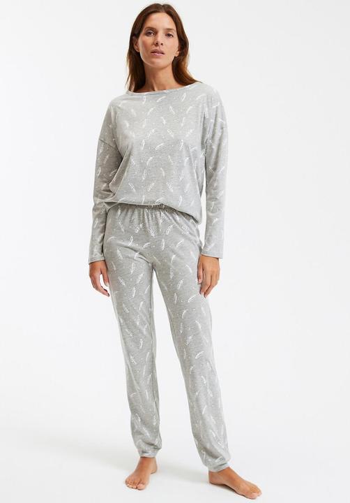 Grey printed
