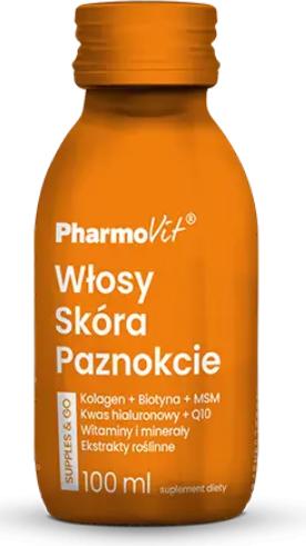 Immagine prodotto Pharmovit Shot Collagen per capelli, pelle e unghie senza glutine (Supples &Go) (100 ml)