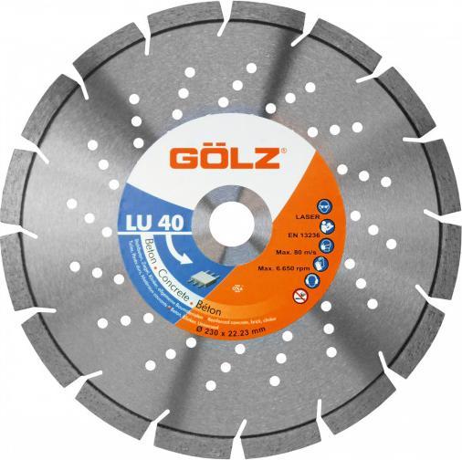 Produktbild Golz Diamantscheibe für Beton LU40 180x22,2mm