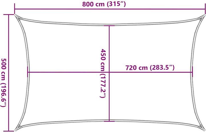 Immagine prodotto VidaXL Tenda da sole (5 x 8 m)