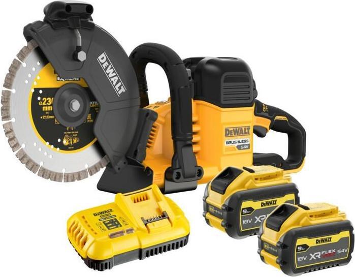 Produktbild DeWalt SÄGE FÜR STAHL UND BETON 54V 230mm DCS691X2 2x9,0Ah