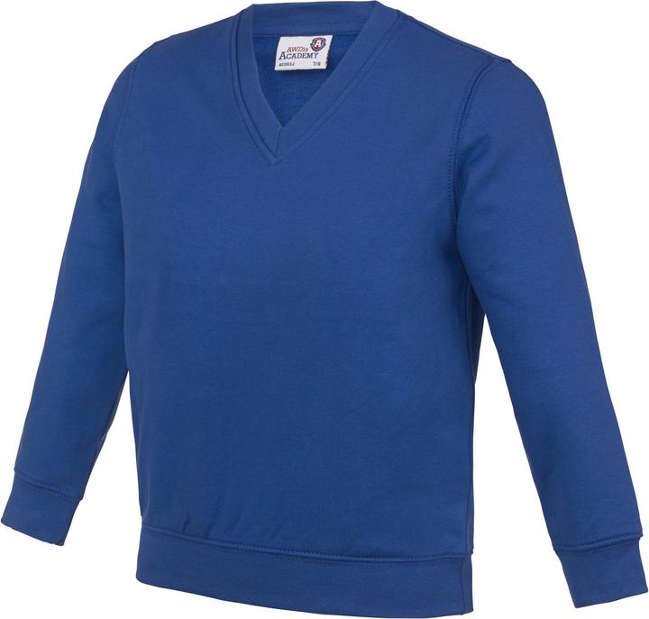 Awdis Academy Junior Schul Sweatshirt mit VAusschnitt (2 StückPackung)