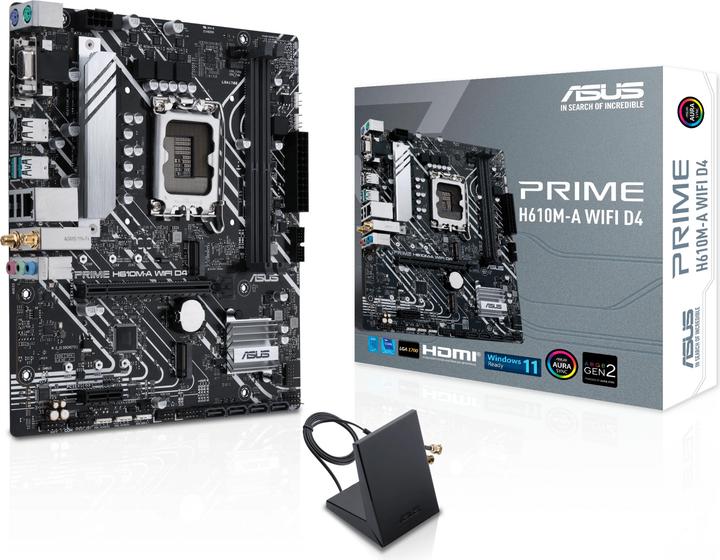 Produktbild ASUS PRIME H610M-A WIFI D4 (LGA 1700, Intel H610, mATX)
