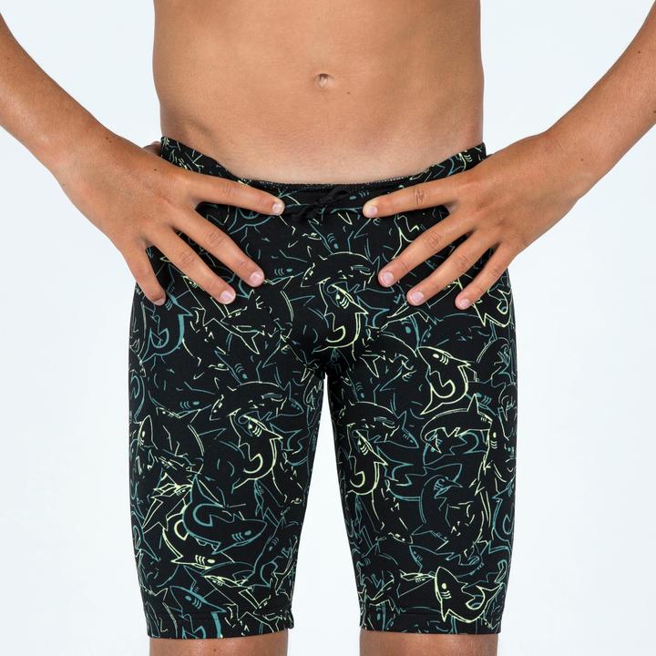 Immagine prodotto Nabaiji Badehose Jammer Jungen - 500 Fitib Shark schwarz (140)