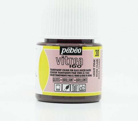 Produktbild Pebeo Vitrea 160 Glänzendefarben (hellrosa, 45 ml)