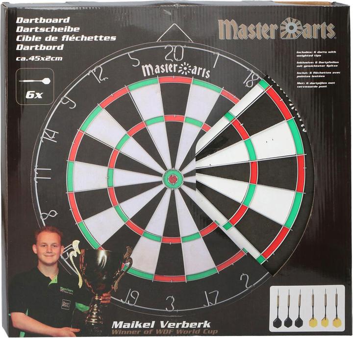 Image du produit Master Darts Cible de fléchettes avec fléchettes