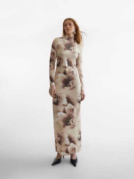 Produktbild Vero Moda Slim Fit Stehkragen Elastische Bündchen Langes Kleid Kleid (XS)