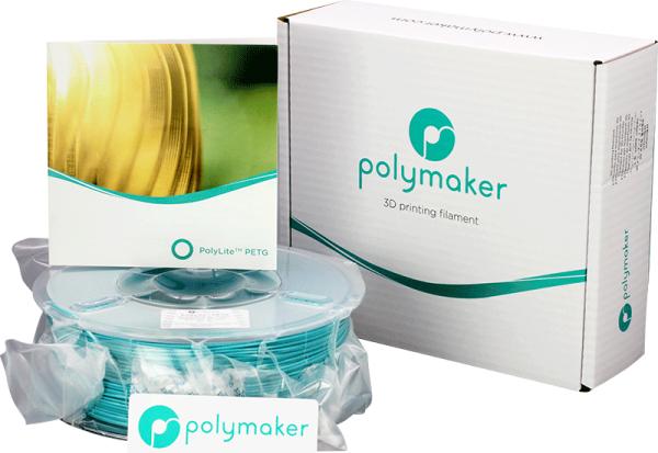 Productafbeelding Polymaker PolyLite PETG V2 - Teal - 1.75 mm (PETG, 1.75 mm, 1000 g, Turkoois)