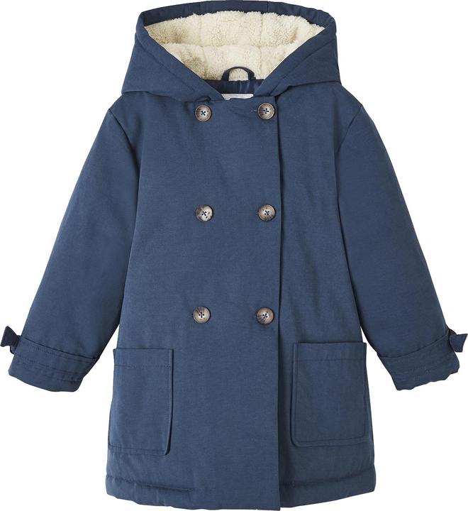 Actual product image Vertbaudet Girls' winter jacket with hood, recycled polyester padding (110)