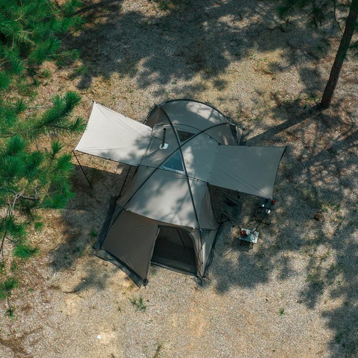 Produktbild Naturehike Shandi Zelt für zwei Schlafzimmer cnk2300zp030-grey (Kuppelzelt, 2 Personen)