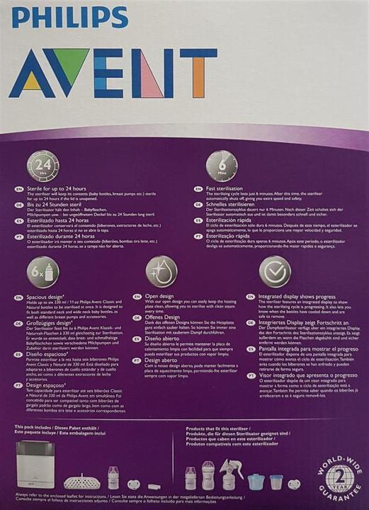 Image du produit Philips Avent Stérilisateur à vapeur 4 en 1