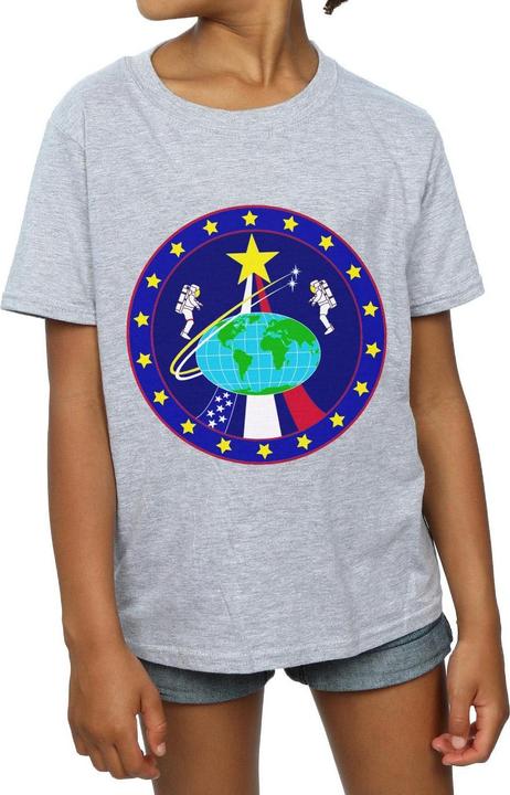 Immagine prodotto Nasa Classic Globe Astronauts Maglietta Ragazze (140, 146)