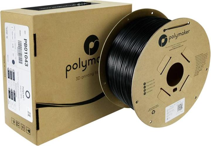 Immagine prodotto Polymaker PolyLite PETG (PETG, 1.75 mm, 3000 g, Nero)