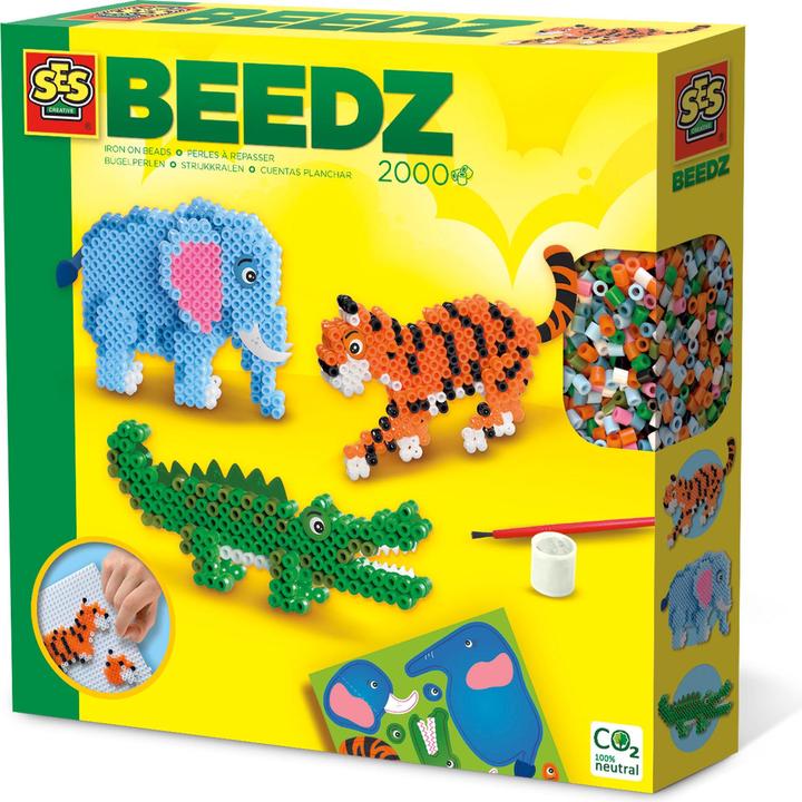 Produktbild Ses Beedz Bügelperlen Safari-Tiere 2000 Stück