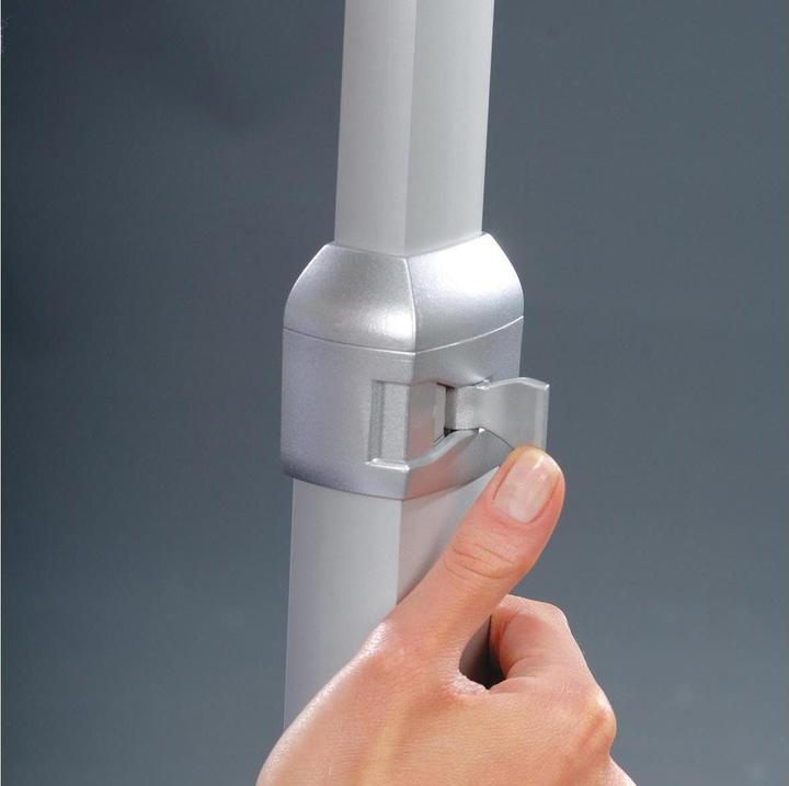 Produktbild Franken Infoständer "Universal", DIN A3, Höhe: 910-1.310 mm Aluminium-Klapprahmenprofil mit Kunststoffecken (A3)