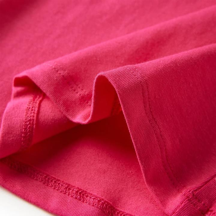 Actual product image VidaXL Children's long-sleeved shirt bright pink 92,Material: 95 % cotton. 5 (92)